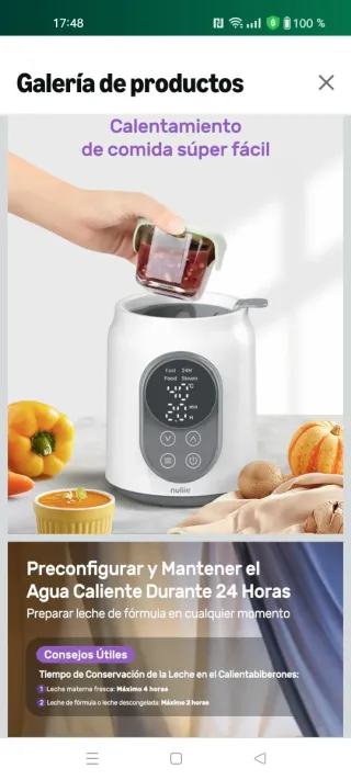 Calienta Biberones Nuliie Eléctrico
