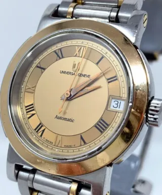 Reloj Universal Genève Acero y Oro