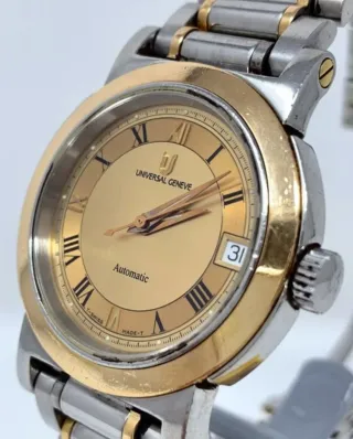 Reloj Universal Genève Acero y Oro
