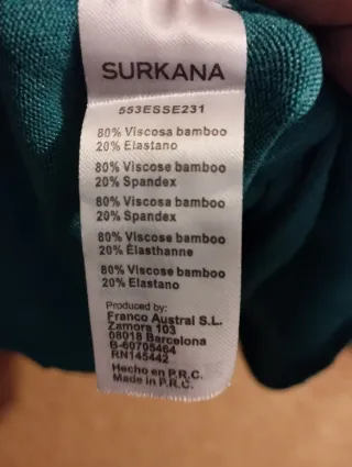 Jersey Surkana verde talla M