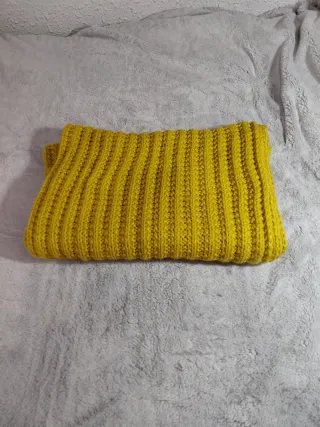 Bufanda Zara Mostaza Canalé Nueva