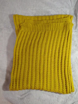 Bufanda Zara Mostaza Canalé Nueva