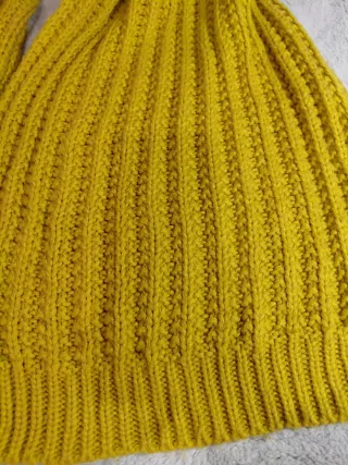 Bufanda Zara Mostaza Canalé Nueva