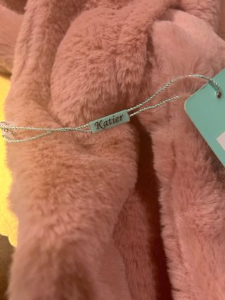 Sciarpa Katier rosa in finta pelliccia