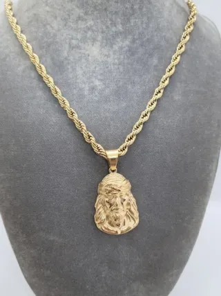 Collar dije Jesucristo - Dorado