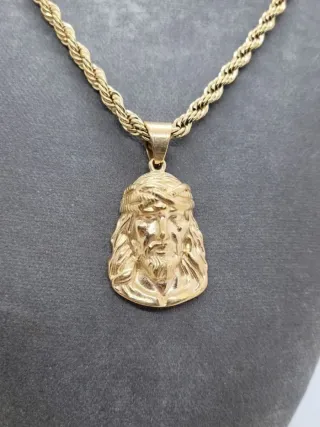 Collar dije Jesucristo - Dorado