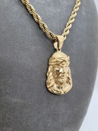 Collar dije Jesucristo - Dorado