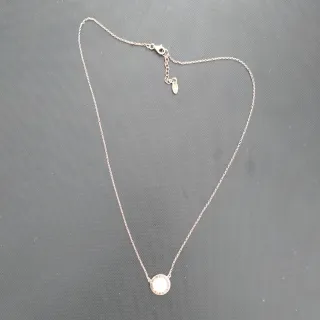 Colgante Lotus Plata y Blanco