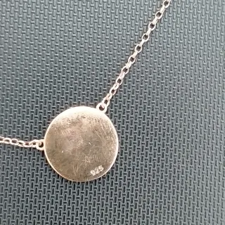 Colgante Lotus Plata y Blanco