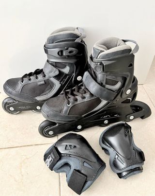 Patines en línea Oxelo Talla 43 + Protecciones