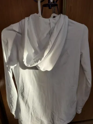 Sudadera Joma Blanca con Cremallera y Capucha