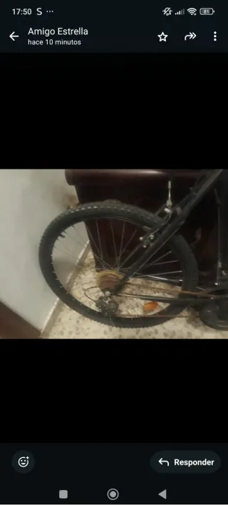 Bicicleta BTWIN Negra