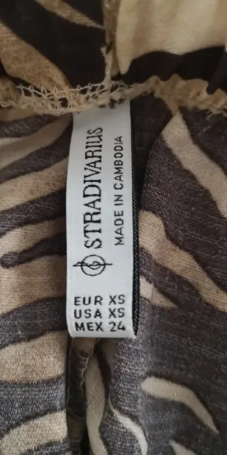 Pantalón estampado cebra