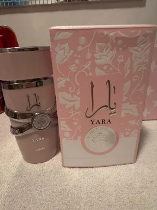 Perfume Yara Lattafa Rosa y Plateado