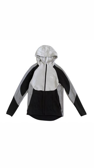 Chaqueta Puma Gris y Negra con Capucha