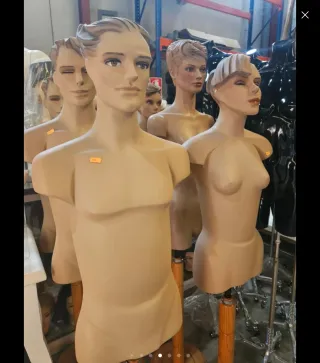 2 Maniquíes Vintage Mujer y Hombre