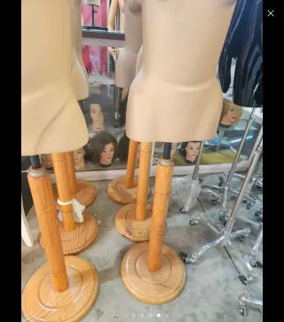 2 Maniquíes Vintage Mujer y Hombre