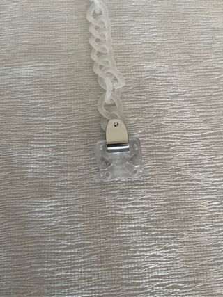 Braccialetto alyx  trasparente fibbia argento