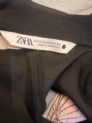 Bomber Zara Negra Estampada