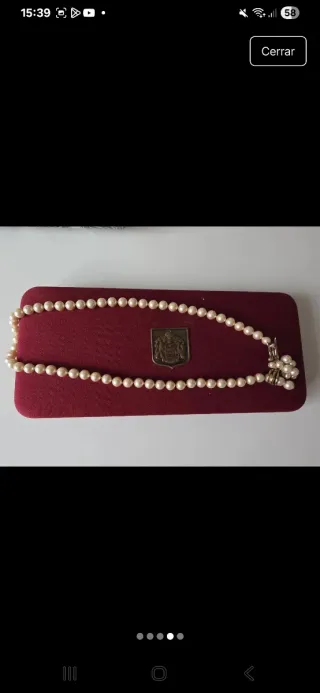 Collar y pendientes Majorica perlas