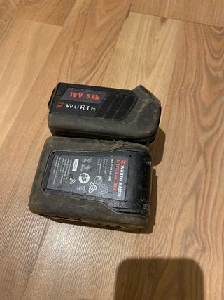 2 Baterías Wurth 18V 5Ah