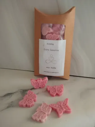 Cera Aromática Mariposas Rosas