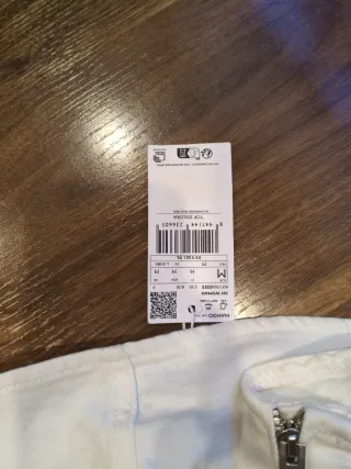 Top blanco Mango Talla M