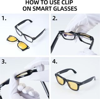 4 Clips Lentes Rayban Meta gen 1 Wayfer