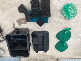 Filtro per acquario con spugne e cannolicchi