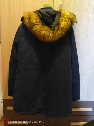 Chaquetón Zara Azul Hombre