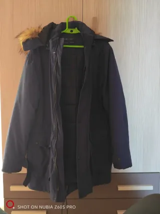 Chaquetón Zara Azul Hombre