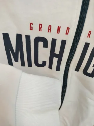 Sudadera Terranova Blanca con Cremallera