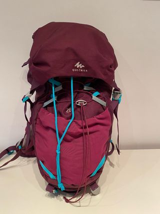 Mochila Quechua 28L Morado Turquesa