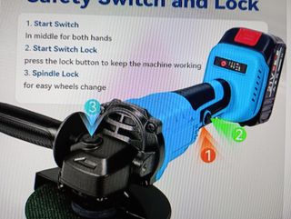 Radial Angular Inalámbrica 125mm Nueva