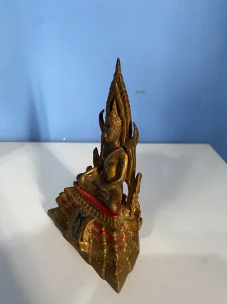 Statua Buddha Dorata Seduta