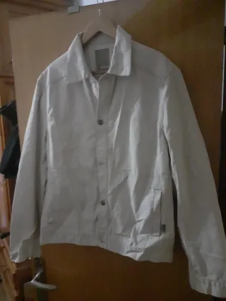 Chaqueta tejana beige