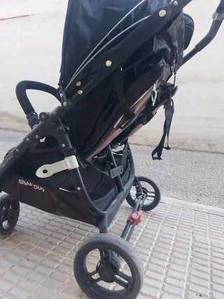 Silla de paseo doble negra