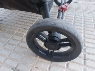 Silla de paseo doble negra