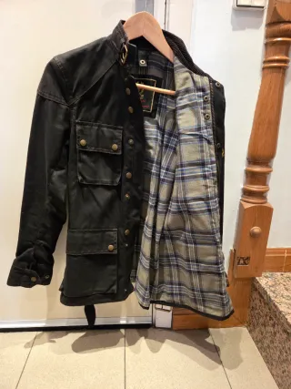 Chaqueta Belstaff Negra Marrón