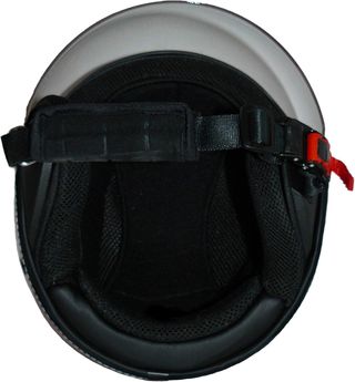 Casco jet con 2 visores en color negro mate con ra