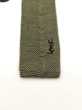 Cravatta Yves Saint Laurent in Lana Verde