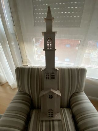 Figura Iglesia Navideña Decorativa