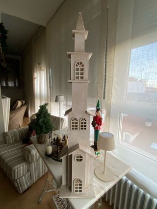 Figura Iglesia Navideña Decorativa