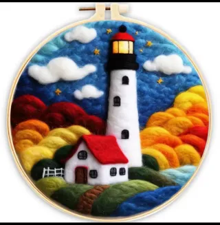 Kit pintura fieltro motivo marino- regalo original