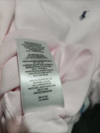 Jersey Polo Ralph Lauren Rosa Talla XL