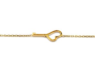 pulsera oro 18k con circonita