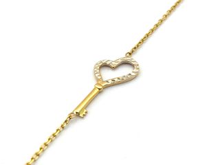 pulsera oro 18k con circonita