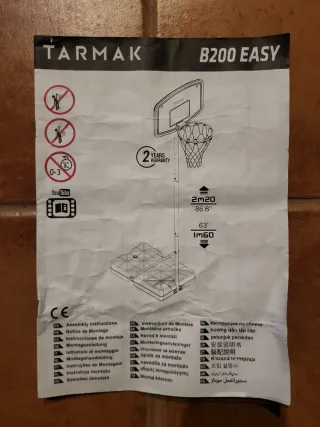 Canasta de baloncesto Tarmak