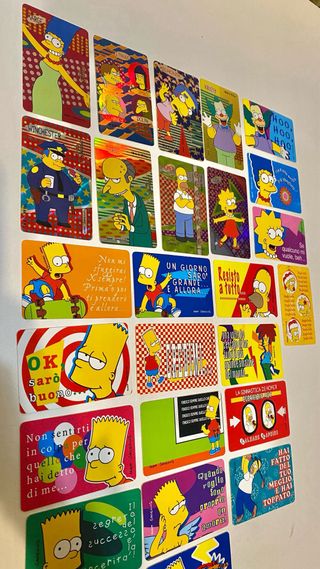 Lotto Carte Simpson Cards Kinder Ferrero 1999