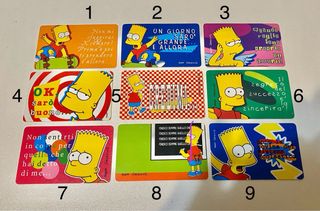 Lotto Carte Simpson Cards Kinder Ferrero 1999